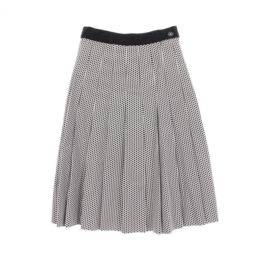 Chanel Coco Mark Button Dot Pleated #333726C85B